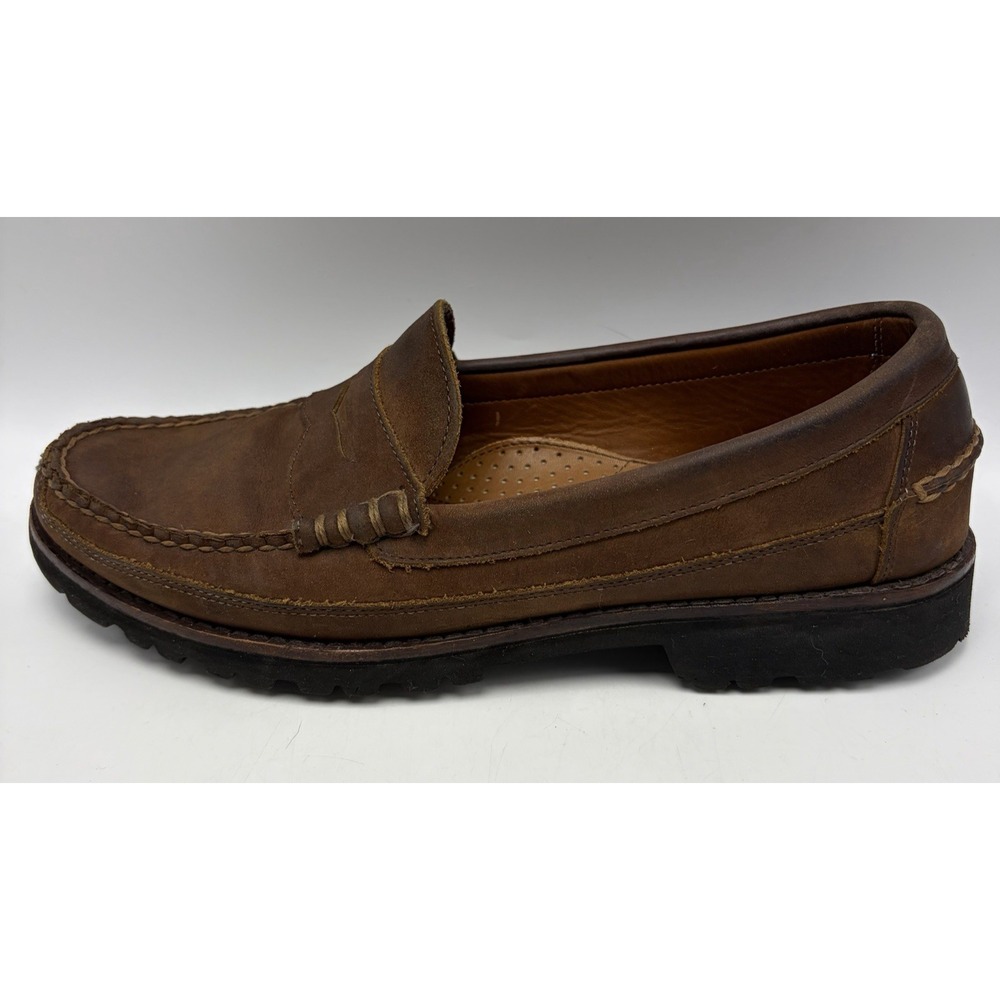 Allen Edmonds Sequoia 1421 Brown Leather Penny Loafers Mens 11 D Shoes